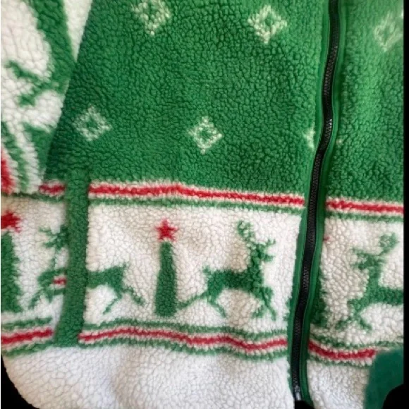 RARE🎄HEINEKEN vintage Ugly Christmas Sherpa jacket men’s coat size XL - Picture 14 of 16